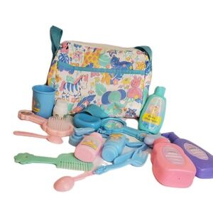 Vintage Diaper‎ Bottle Baby Play Pastel Animals Jungle And Accessories Small